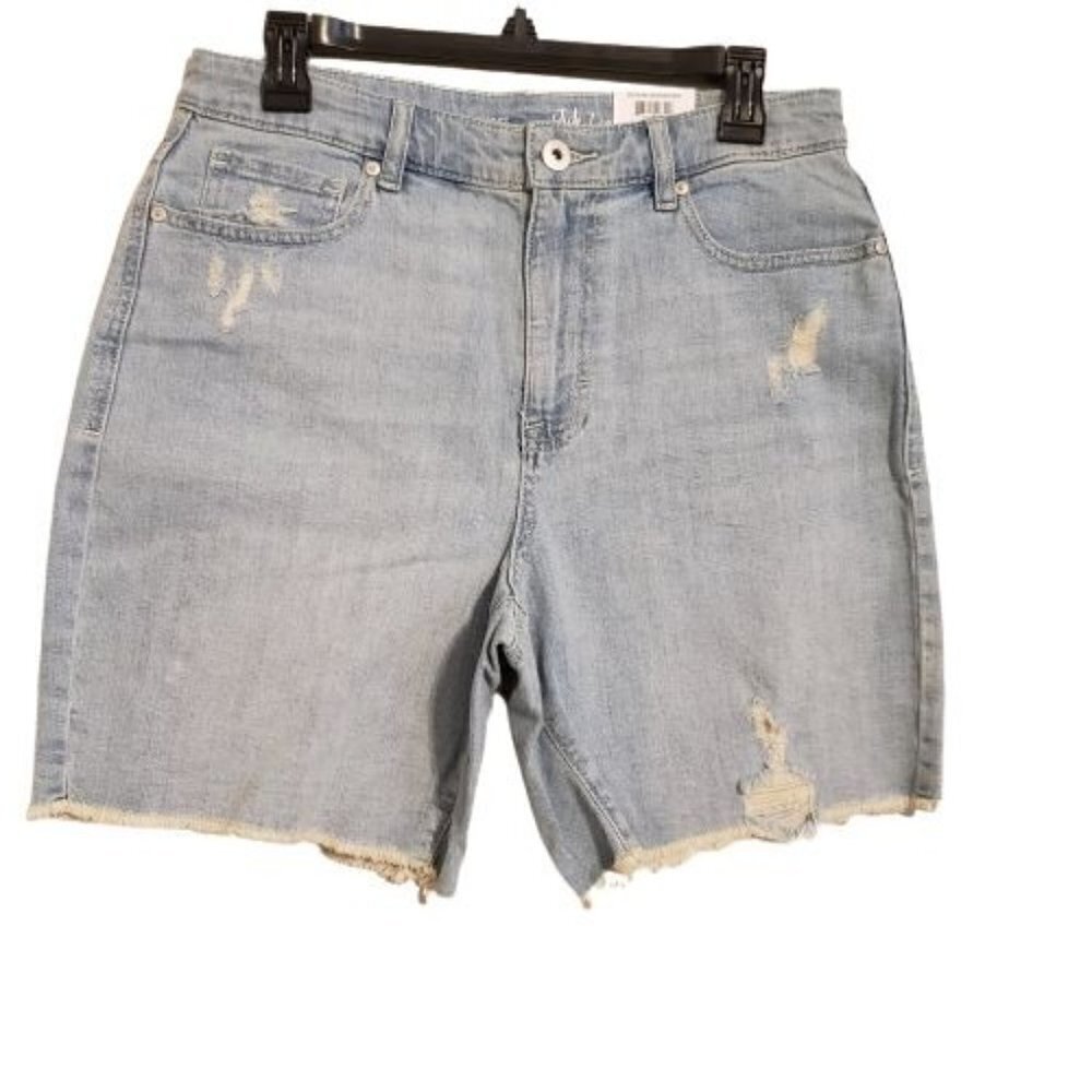 Style & Co High Rise Denim Bermuda size 8 NWT